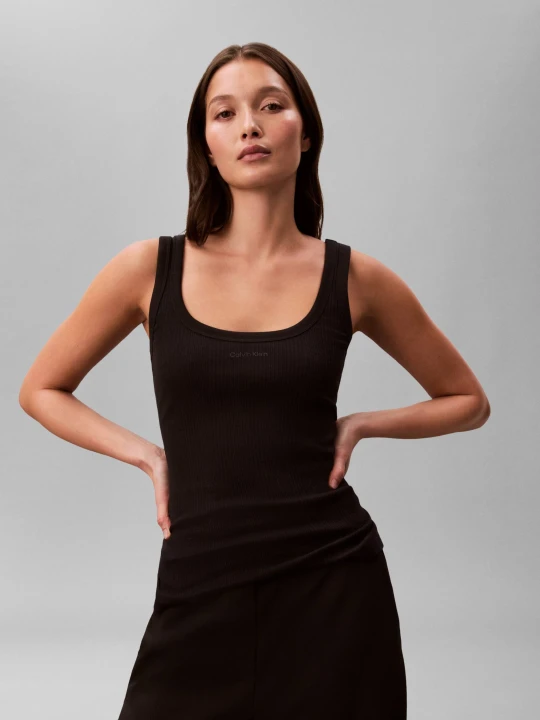 Zdjęcie produktu Calvin Klein Top | Slim Fit czarny