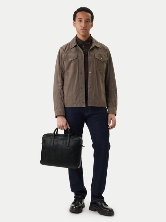 Zdjęcie produktu Calvin Klein Torba na laptopa Emblem Aop Emboss Commuter LV04D3329G Czarny