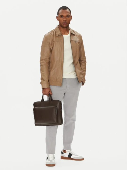 Zdjęcie produktu Calvin Klein Torba na laptopa Micro Pebble Slim Briefcase 36 LV04D3012G Brązowy