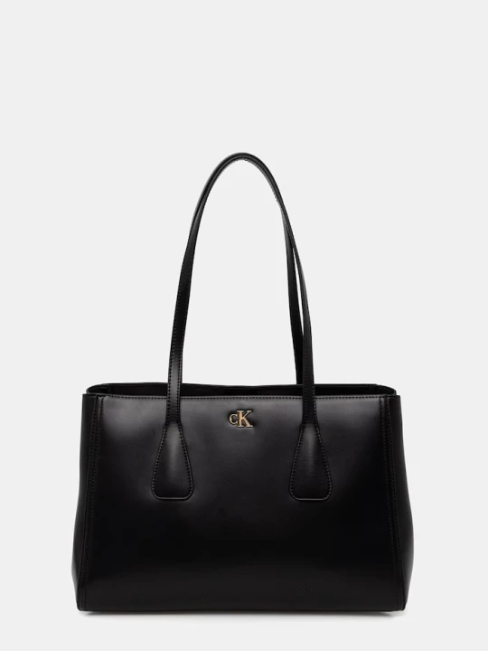 Zdjęcie produktu Calvin Klein torebka shopper damska z imitacji skóry czarny