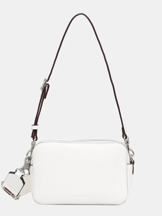 Zdjęcie produktu Calvin Klein torebka crossbody damska z imitacji skóry biały
