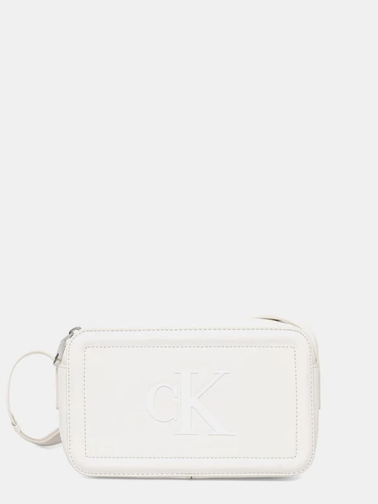 Zdjęcie produktu Calvin Klein torebka crossbody damska z imitacji skóry biały