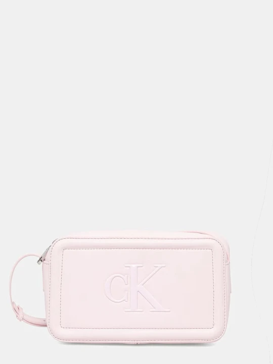 Zdjęcie produktu Calvin Klein torebka crossbody damska z imitacji skóry różowy