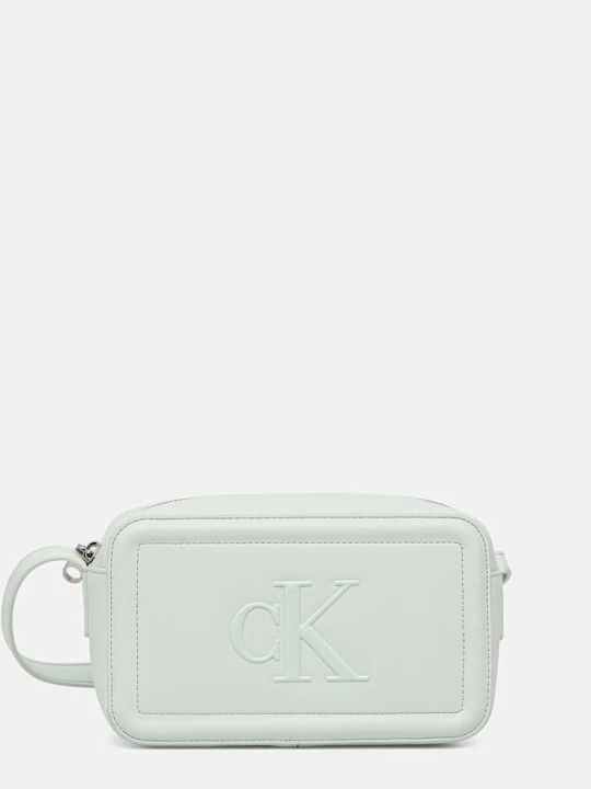 Zdjęcie produktu Calvin Klein torebka crossbody damska z imitacji skóry turkusowy