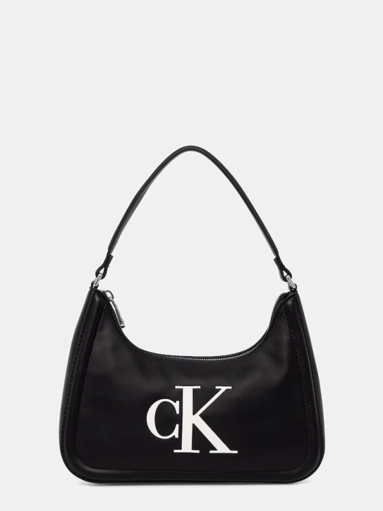 Zdjęcie produktu Calvin Klein torebka bagietka damska z imitacji skóry czarny