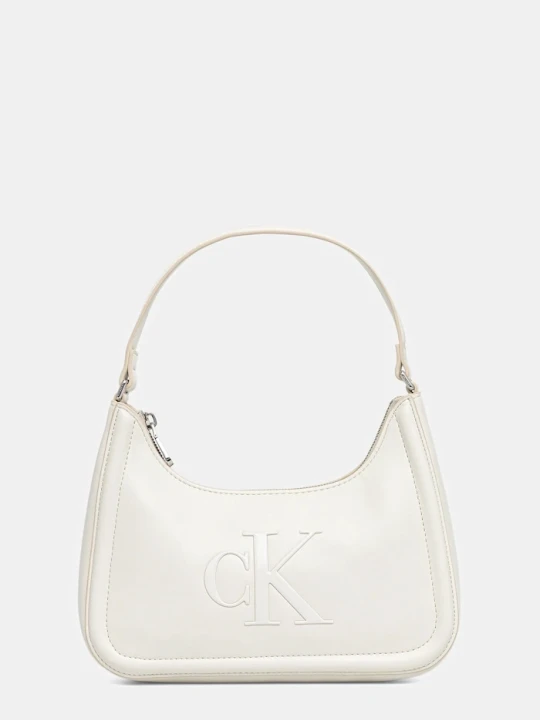 Zdjęcie produktu Calvin Klein torebka bagietka damska z imitacji skóry biały