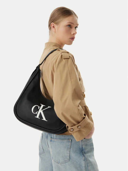 Zdjęcie produktu Calvin Klein Torebka Bold Ck Crescent LV04F3427G Czarny