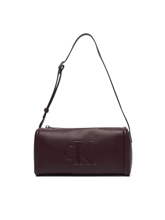 Zdjęcie produktu Calvin Klein Torebka Bold Ck Slouchy Shoulder Bag LV04F3894G Brązowy ciemny