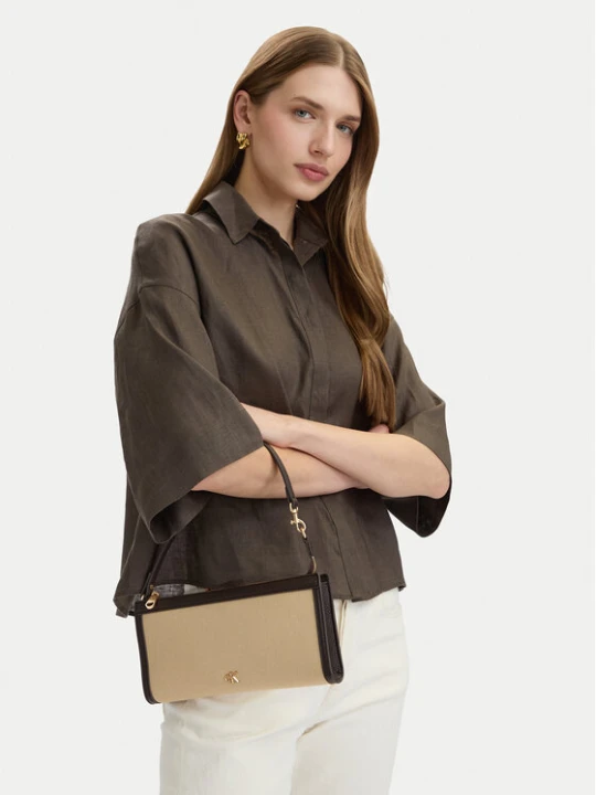 Zdjęcie produktu Calvin Klein Torebka Ck Canvas Convertible Pouch LV04F1126G Beżowy