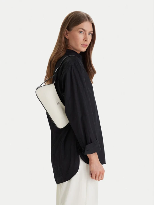Zdjęcie produktu Calvin Klein Torebka Ck Canvas Small Shoulder Bag LV04F3347G Biały