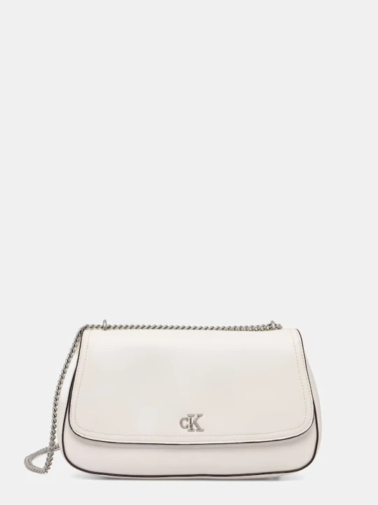 Zdjęcie produktu Calvin Klein torebka crossbody damska z imitacji skóry biały