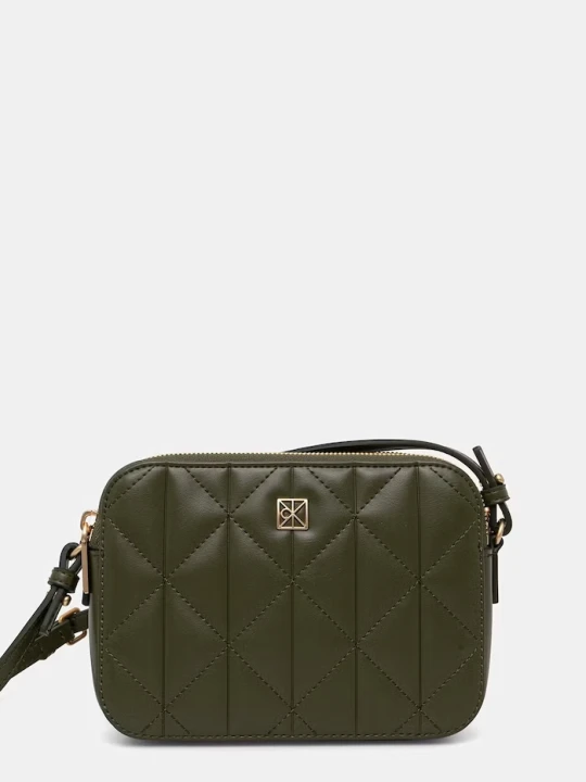 Zdjęcie produktu Calvin Klein torebka crossbody damska z imitacji skóry zielony
