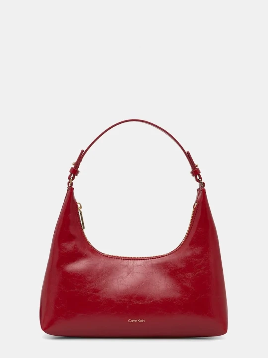Zdjęcie produktu Calvin Klein torebka crossbody damska z imitacji skóry czerwony