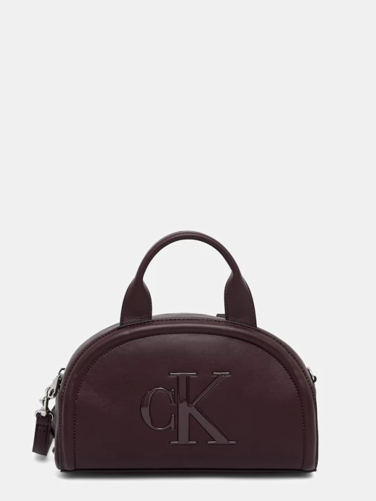 Zdjęcie produktu Calvin Klein torebka crossbody damska z imitacji skóry bordowy