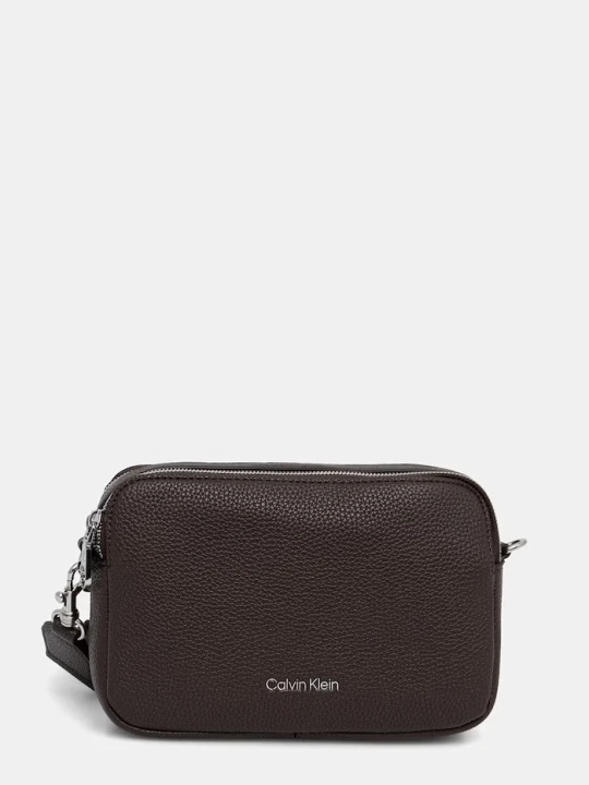 Zdjęcie produktu Calvin Klein torebka crossbody damska z imitacji skóry brązowy