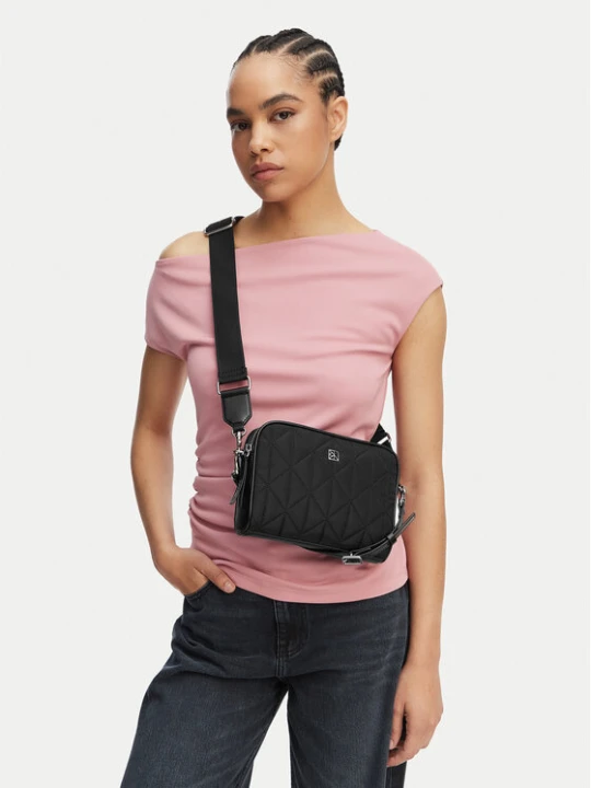 Zdjęcie produktu Calvin Klein Torebka Emblem Aop Jacquard Bucket LV04F3648G Czarny