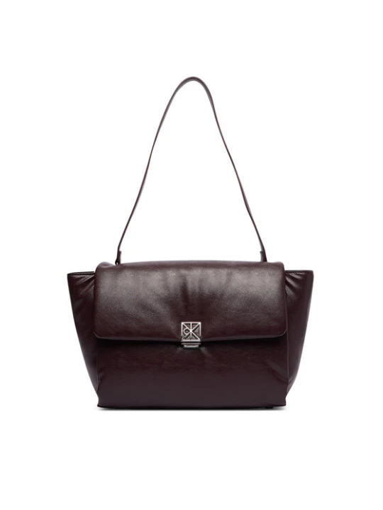 Zdjęcie produktu Calvin Klein Torebka Emblem Hw Padded Satchel LV04F3615G Bordowy