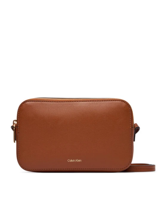 Zdjęcie produktu Calvin Klein Torebka Foil Logo Elongated Camera Bag LV04F3276G Brązowy
