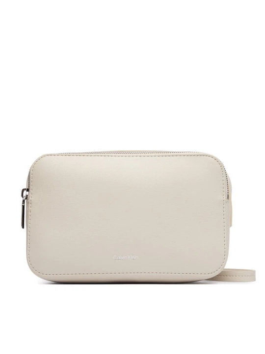 Zdjęcie produktu Calvin Klein Torebka Foil Logo Elongated Camera Bag LV04F3276G Kremowy