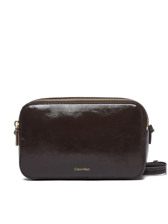 Zdjęcie produktu Calvin Klein Torebka Foil Logo Glossy Camera Bag LV04F3539G Brązowy