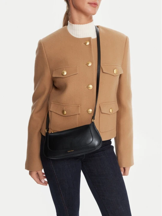 Zdjęcie produktu Calvin Klein Torebka Hardware Zip Crossbody LV04F1046G Czarny