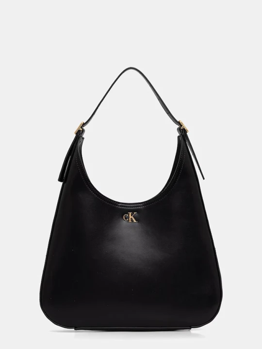 Zdjęcie produktu Calvin Klein torebka hobo damska z imitacji skóry czarny