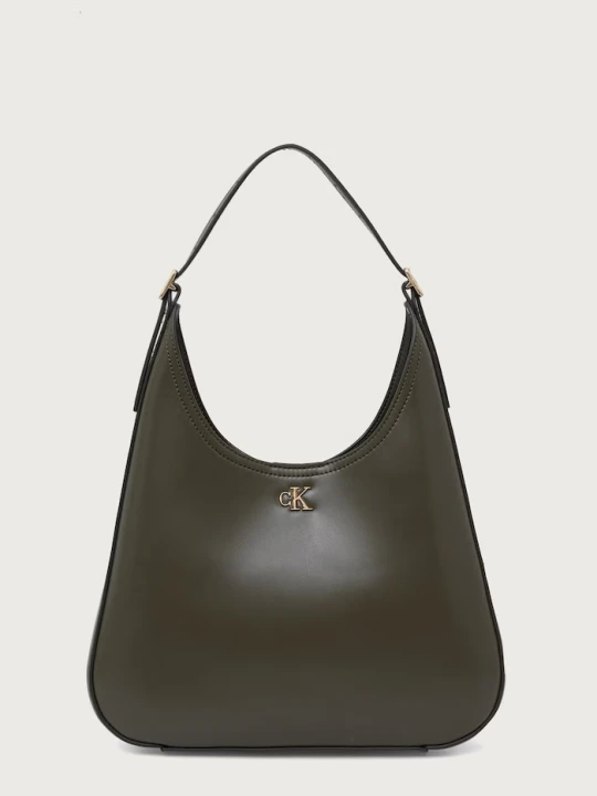 Zdjęcie produktu Calvin Klein torebka hobo damska z imitacji skóry zielony
