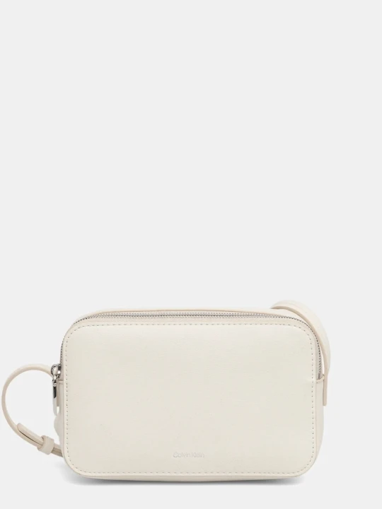 Zdjęcie produktu Calvin Klein torebka crossbody damska z imitacji skóry beżowy