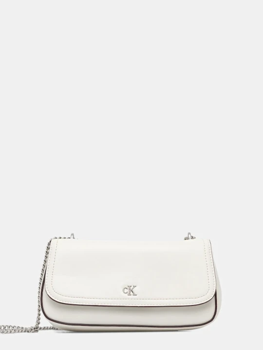 Zdjęcie produktu Calvin Klein torebka crossbody damska z imitacji skóry biały