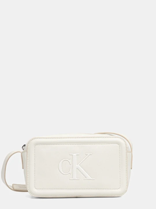 Zdjęcie produktu Calvin Klein torebka crossbody damska z imitacji skóry biały