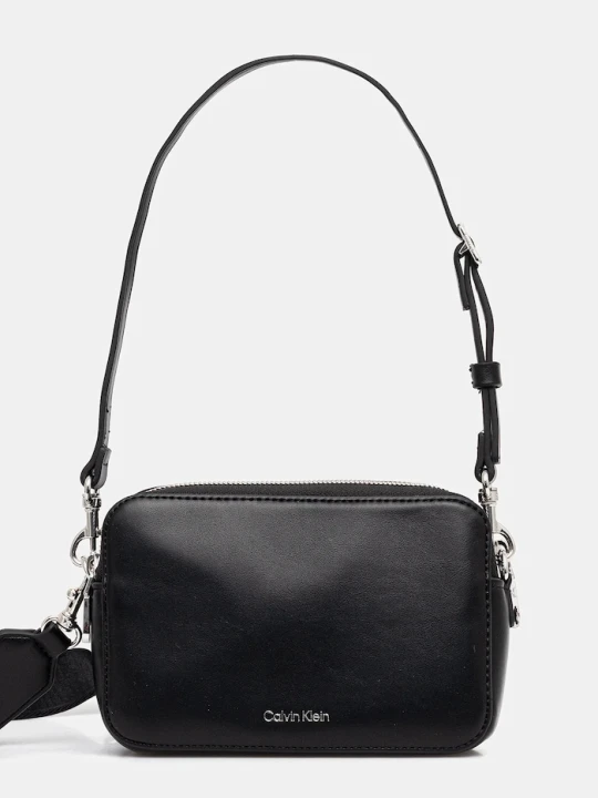 Zdjęcie produktu Calvin Klein torebka crossbody damska z imitacji skóry czarny