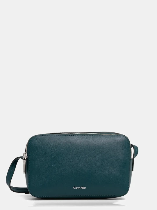 Zdjęcie produktu Calvin Klein torebka crossbody damska z imitacji skóry turkusowy