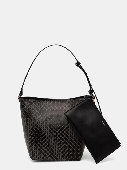 Zdjęcie produktu Calvin Klein torebka koszyk damska z imitacji skóry czarny