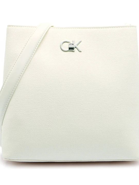 Zdjęcie produktu Calvin Klein Torebka na ramię BUCKET TEX ecru
