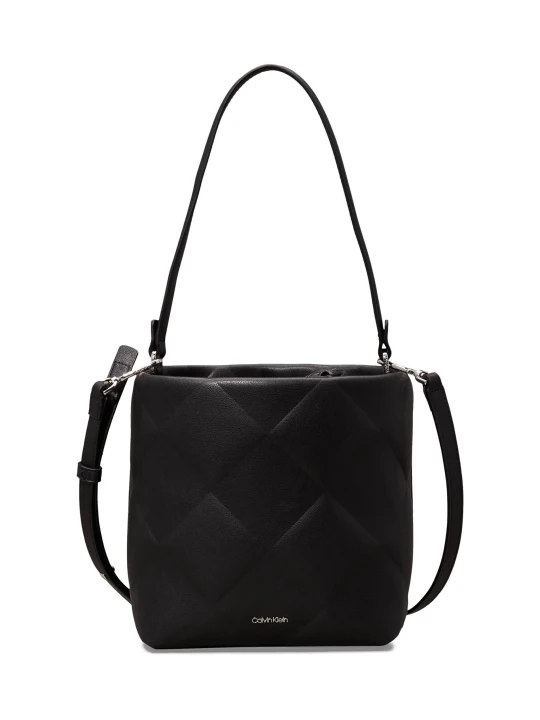 Zdjęcie produktu Calvin Klein Torebka na ramię + saszetka DIAMOND QUILT czarny