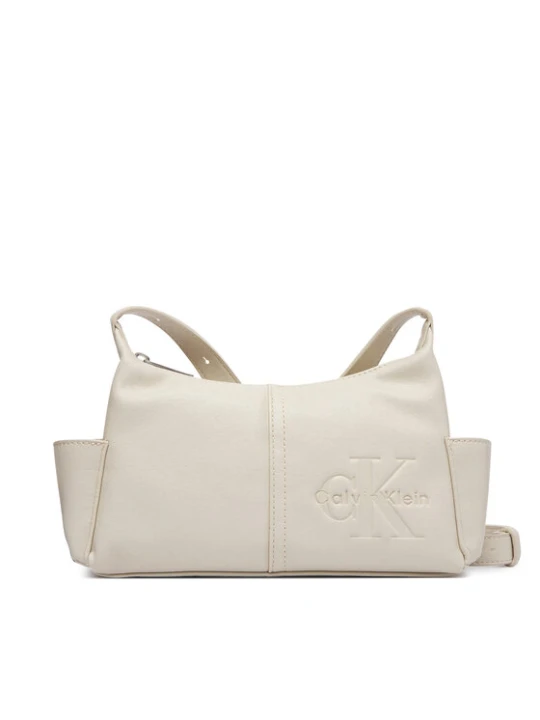 Zdjęcie produktu Calvin Klein Torebka Pockets Monologo Crossbody LV04F3687G Kremowy