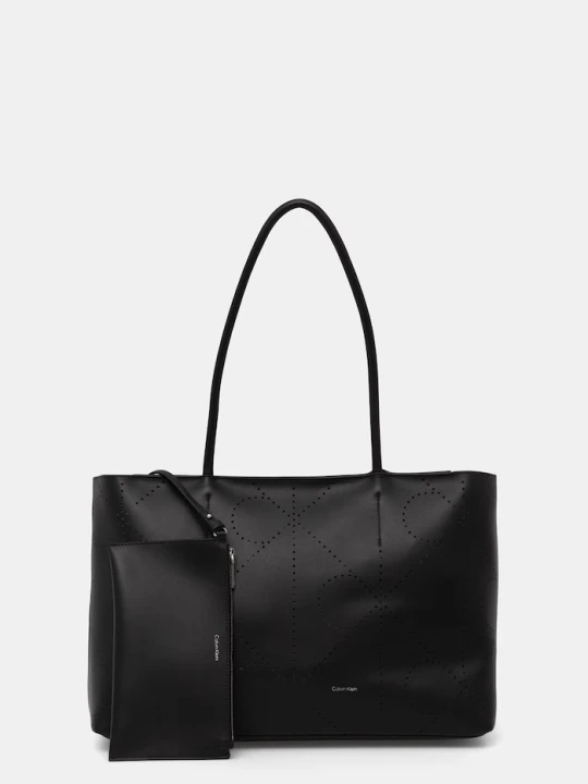 Zdjęcie produktu Calvin Klein torebka shopper damska skórzana czarny