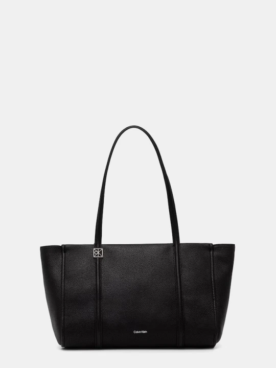 Zdjęcie produktu Calvin Klein torebka shopper damska z imitacji skóry czarny