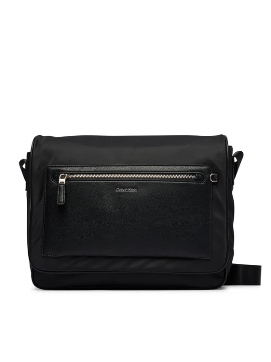 Zdjęcie produktu Calvin Klein Torebka Ssnl Raised Logo Flap Messenger LV04D3501G Czarny