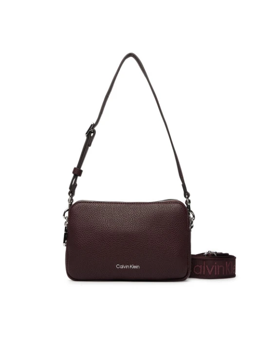 Zdjęcie produktu Calvin Klein Torebka Webbing 2X Strap Camera Bag LV04F3656G Brązowy