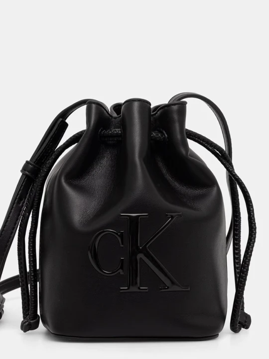 Zdjęcie produktu Calvin Klein torebka worek damska z imitacji skóry czarny