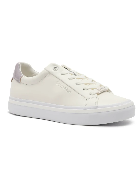 Zdjęcie produktu Calvin Klein Trampki VULC LACE UP | z dodatkiem skóry ecru