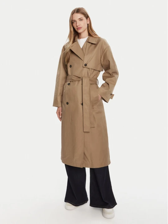 Zdjęcie produktu Calvin Klein Trencz LV044C501G Brązowy Regular Fit
