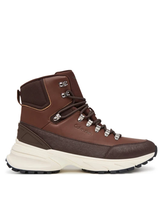 Zdjęcie produktu Calvin Klein Trzewiki Hike Runner Mid Laceup Lth HM0HM02323 Brązowy
