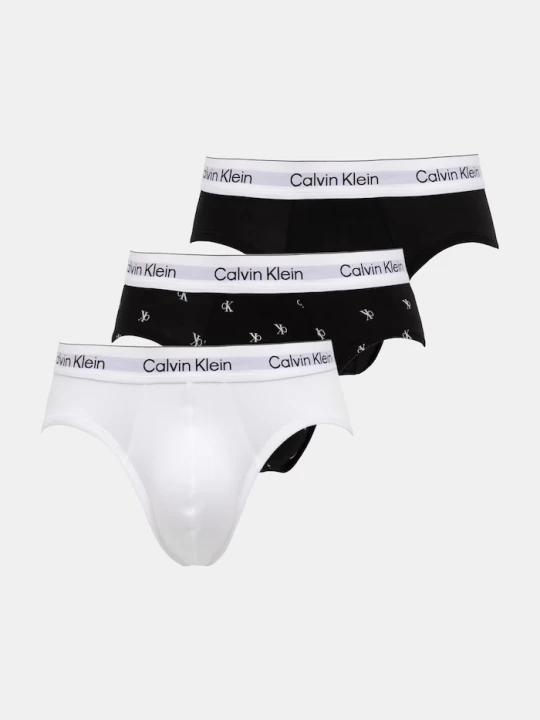 Zdjęcie produktu Calvin Klein Underwear slipy męskie bawełniane z elastanem 3-pack biały