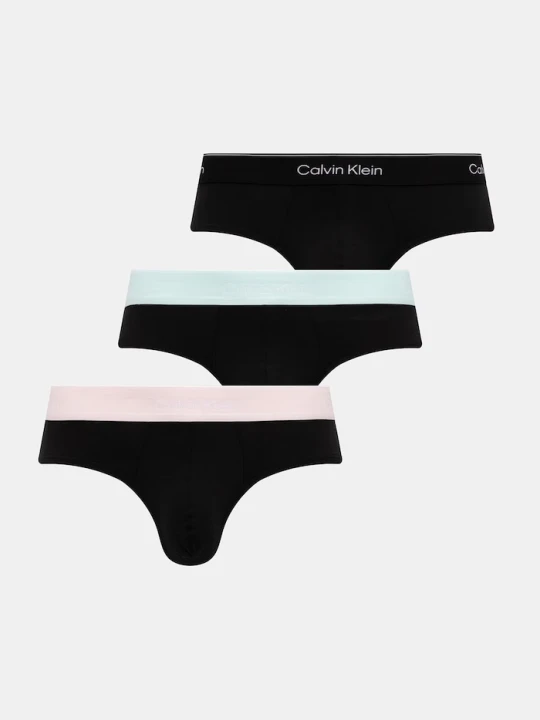 Zdjęcie produktu Calvin Klein Underwear slipy męskie bawełniane z elastanem 3-pack czarny