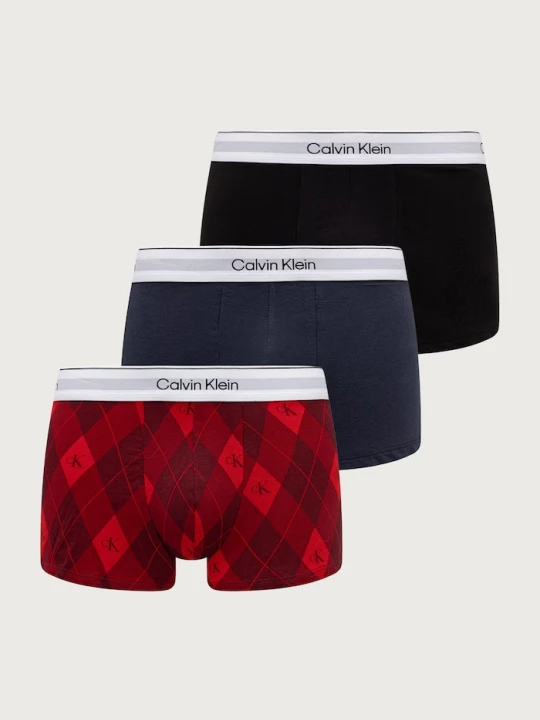 Zdjęcie produktu Calvin Klein Underwear bokserki dopasowane męskie bawełniane z elastanem 3-pack bordowy