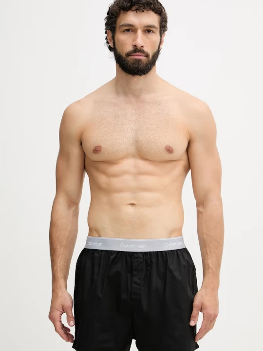 Zdjęcie produktu Calvin Klein Underwear bokserki luźne męskie bawełniane z elastanem 3-pack czarny