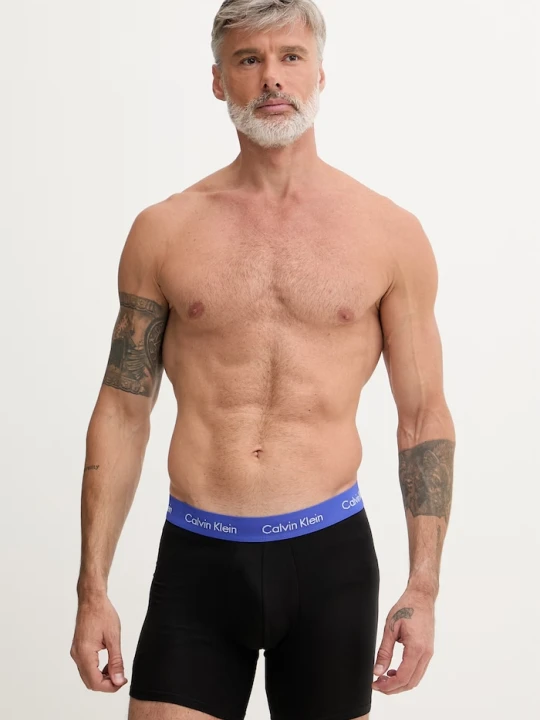 Zdjęcie produktu Calvin Klein Underwear bokserki męskie bawełniane z elastanem 3-pack czarny