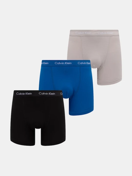 Zdjęcie produktu Calvin Klein Underwear bokserki męskie bawełniane z elastanem 3-pack niebieski